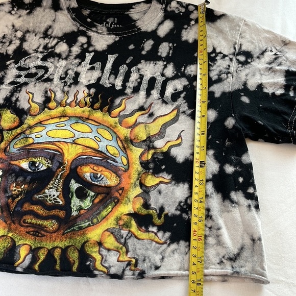 Sublime Crop T-shirt Bleach Tie Dye Medium - Picture 7 of 8